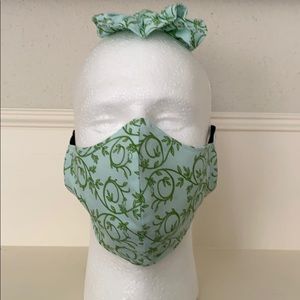Face mask and hair scrunchie